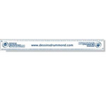 .040 White Matte Styrene Plastic 12" Rulers / with square corners (1.375" x